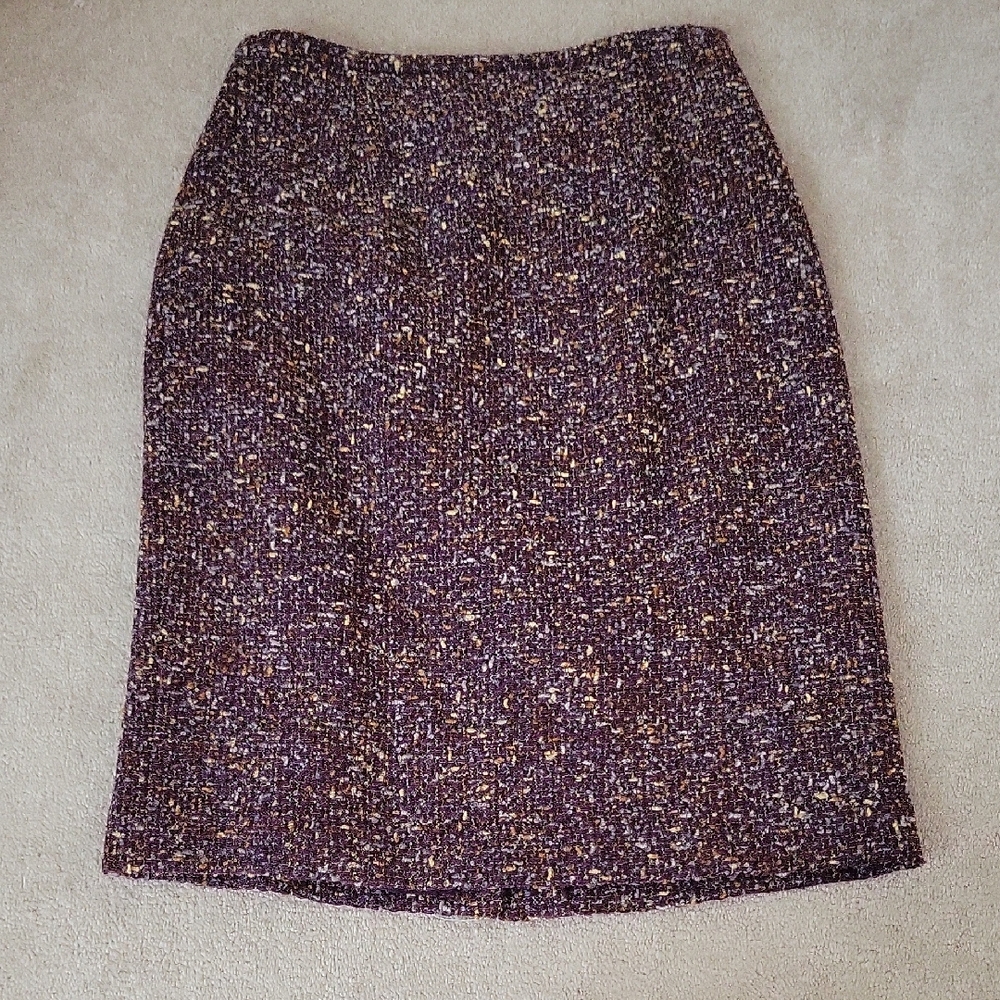 Ann Taylor Red Knee-length Pencil Skirt for Work